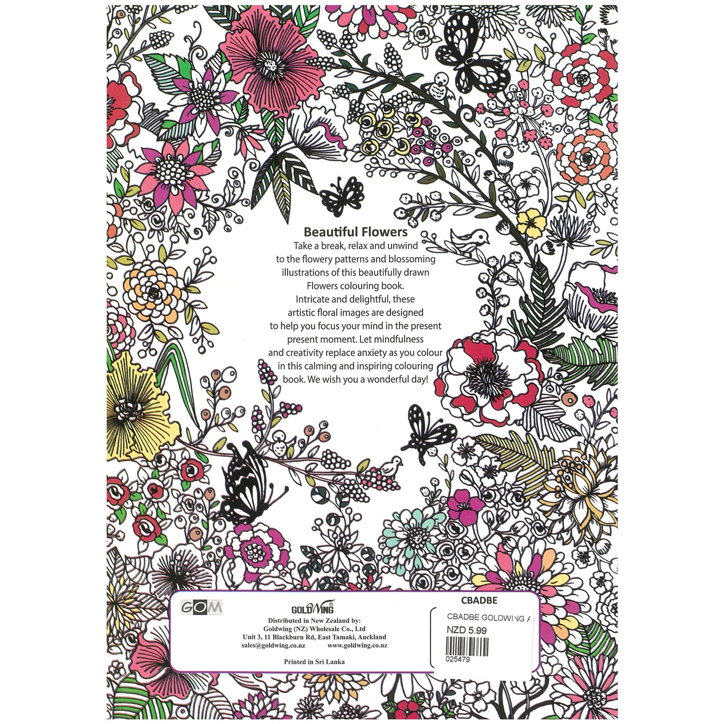 Colouring Books - Beautiful Flowers