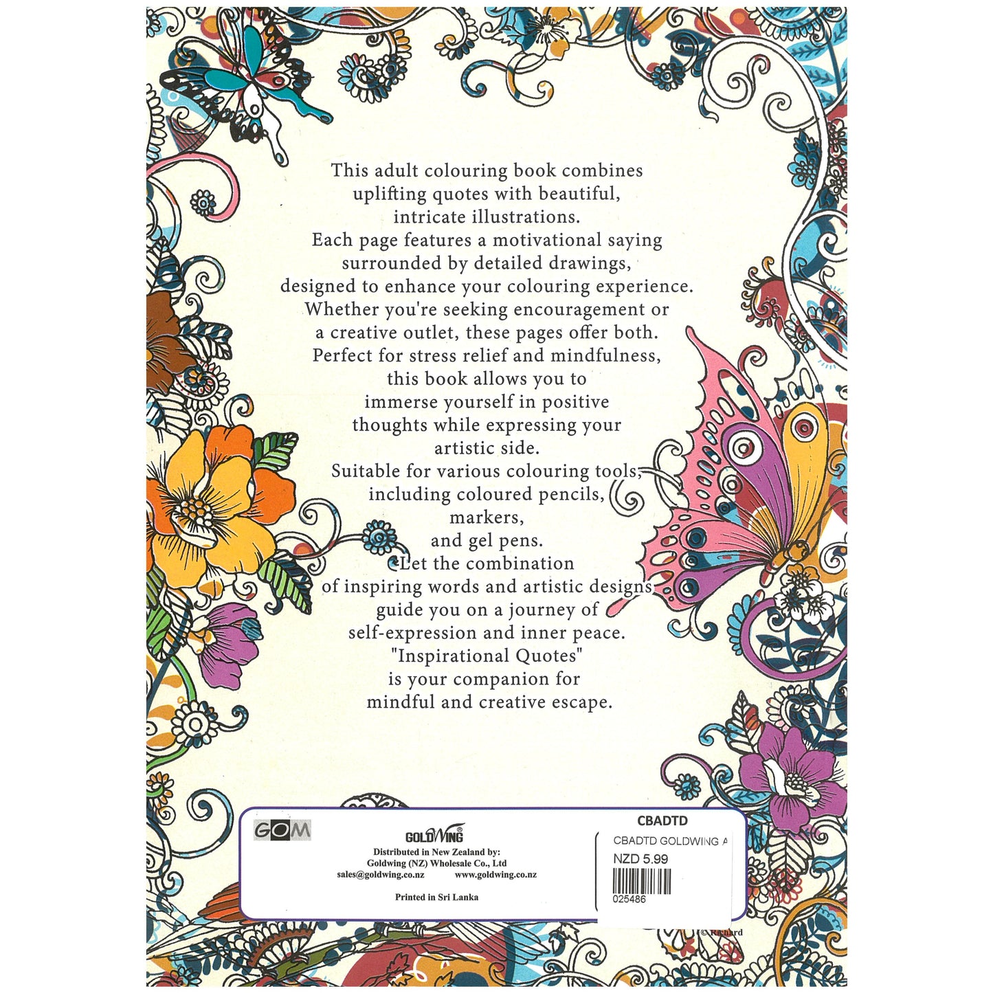 Colouring Books - Anxiety Relief Today Is Your Day
