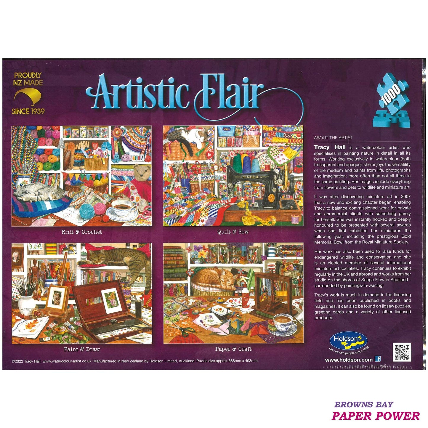 Jigsaw Puzzle 1000 Pcs Quilt & Sew - Artistic Flair