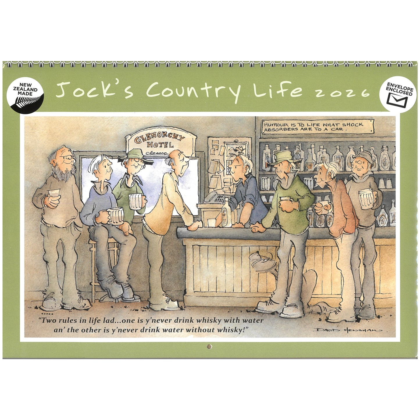 2026 Wall Calendar New Zealand Jock's Country Life