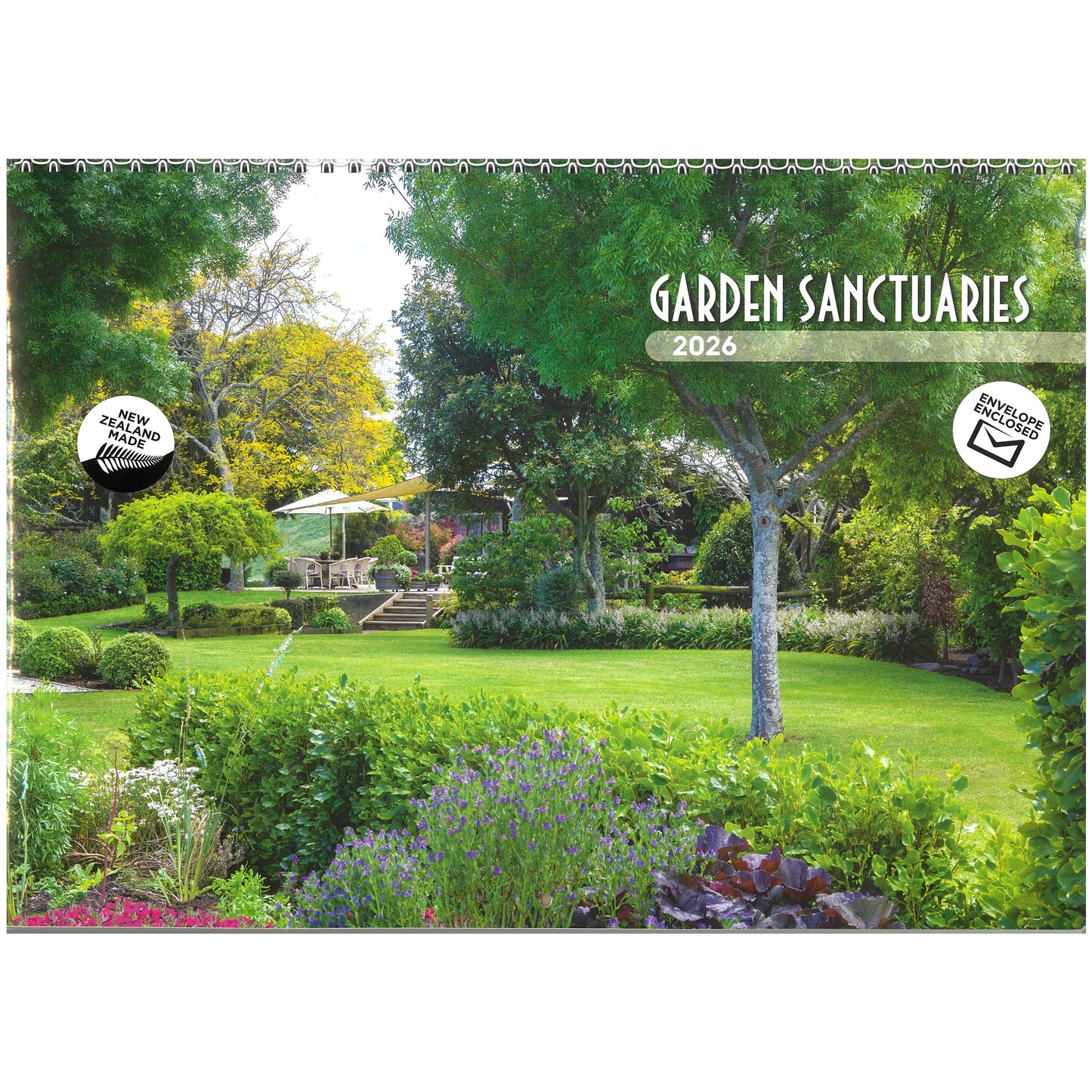 2026 Wall Calendar New Zealand Garden Sanctuaries