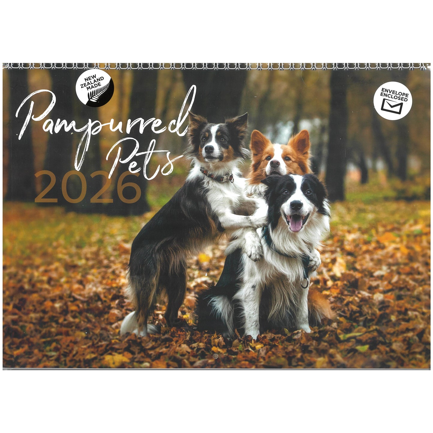 2026 Wall Calendar New Zealand Pampurred Pets