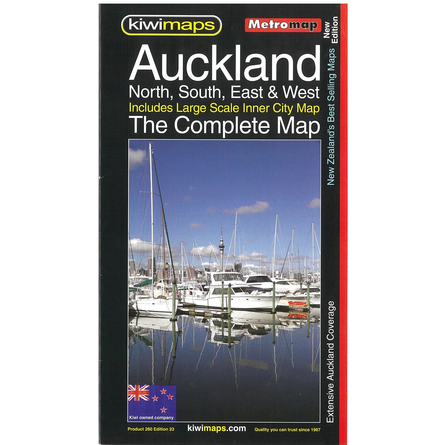 Kiwimaps Auckland North, South, East & West - The Complete Map