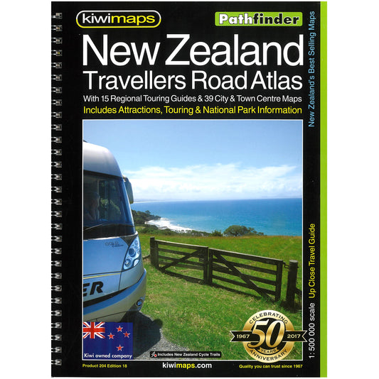 KIWIMAPS New Zealand Travellers Road Atlas