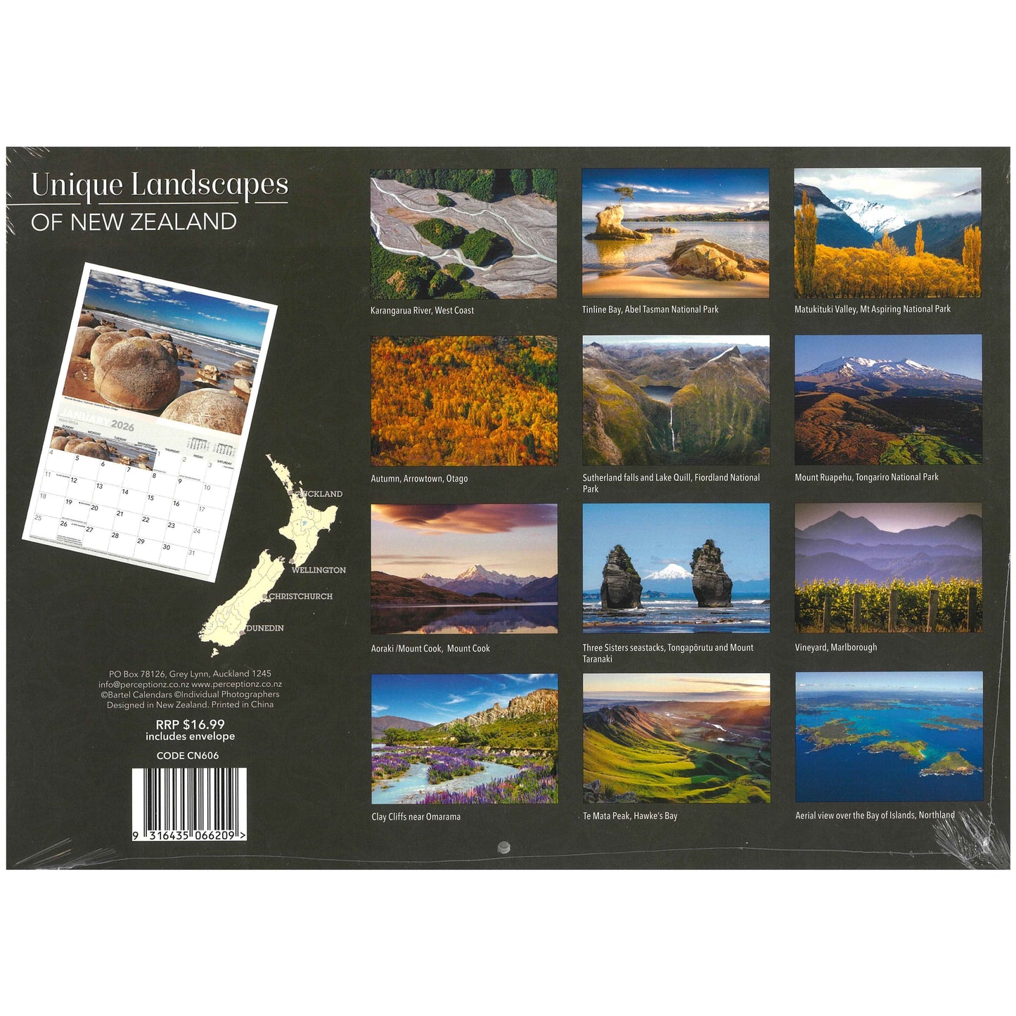2026 Wall Calendar - Unique Landscapes