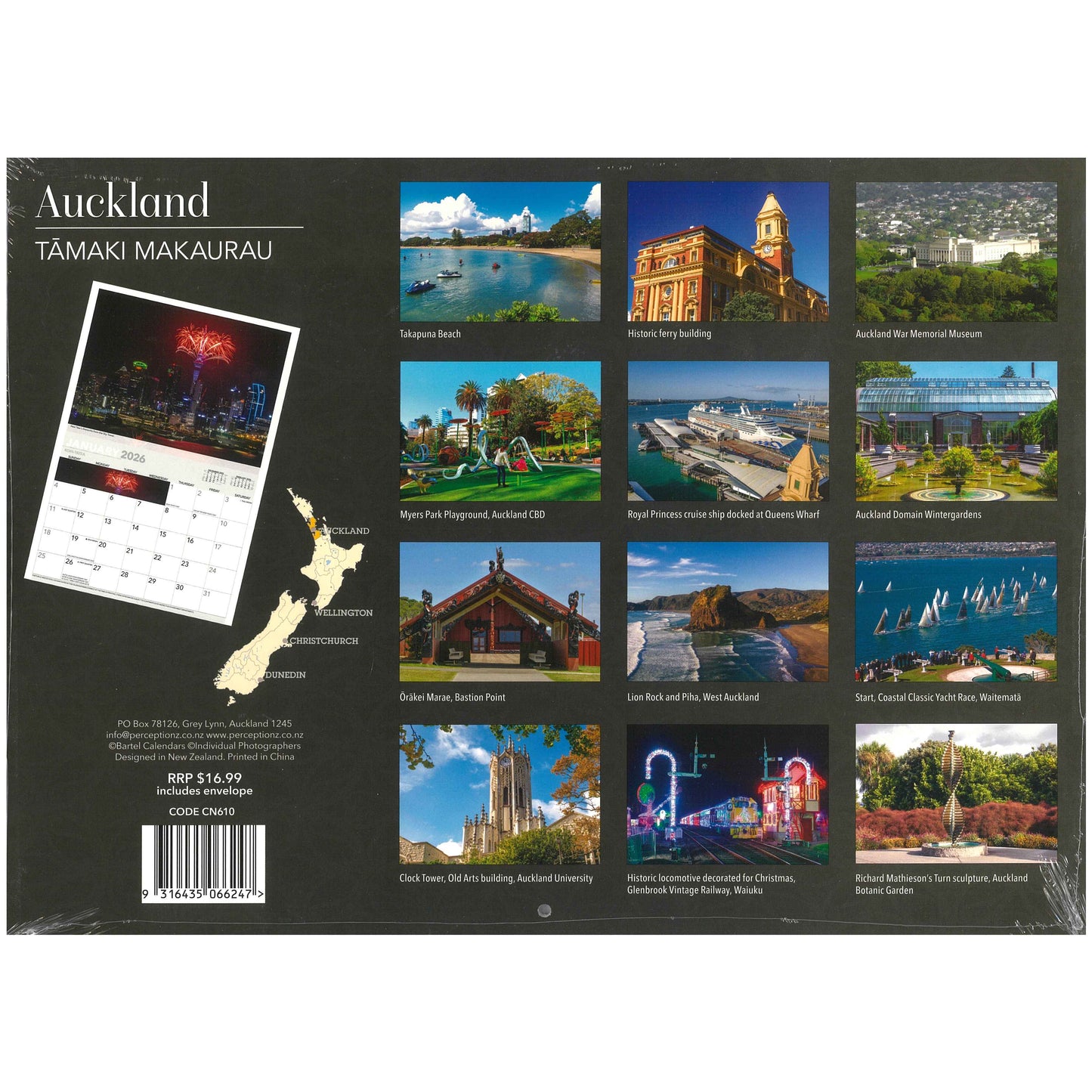 2026 Wall Calendar - Auckland Tamaki Makarau