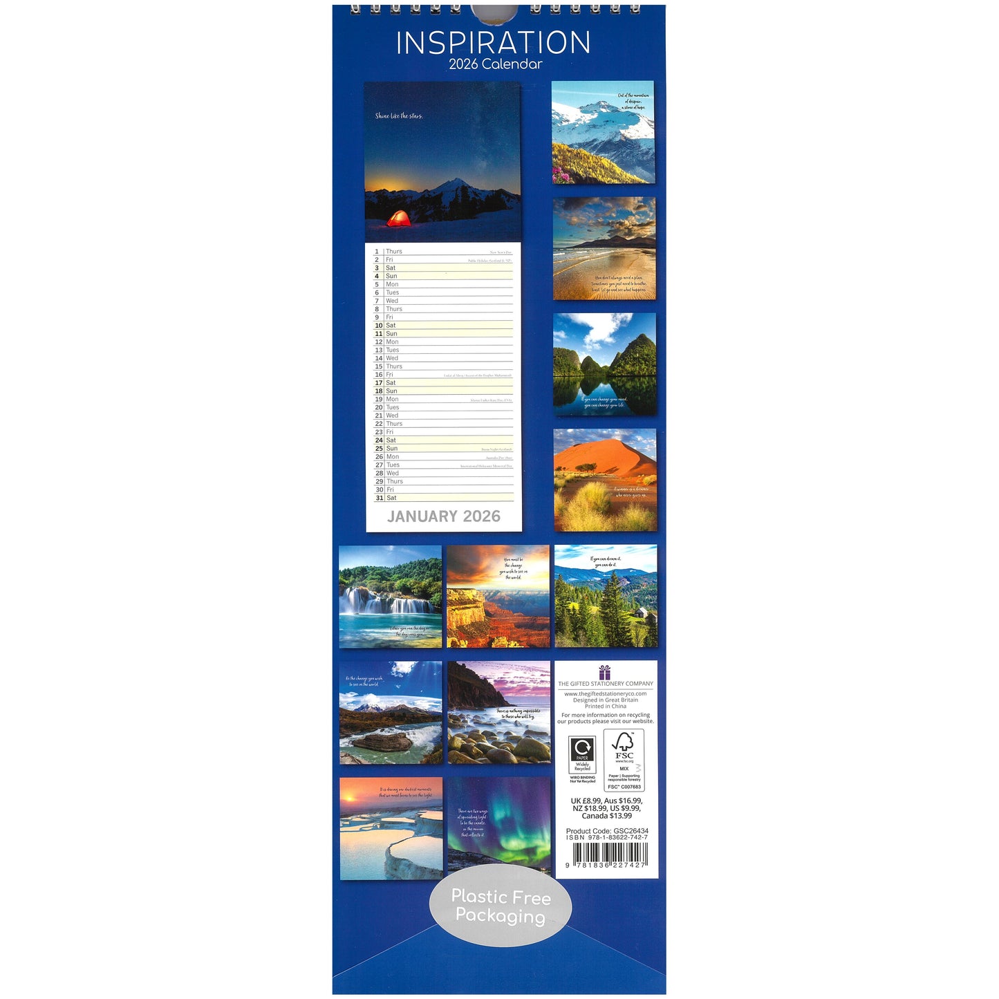 2026 Wall Slim Calendar Inspiration