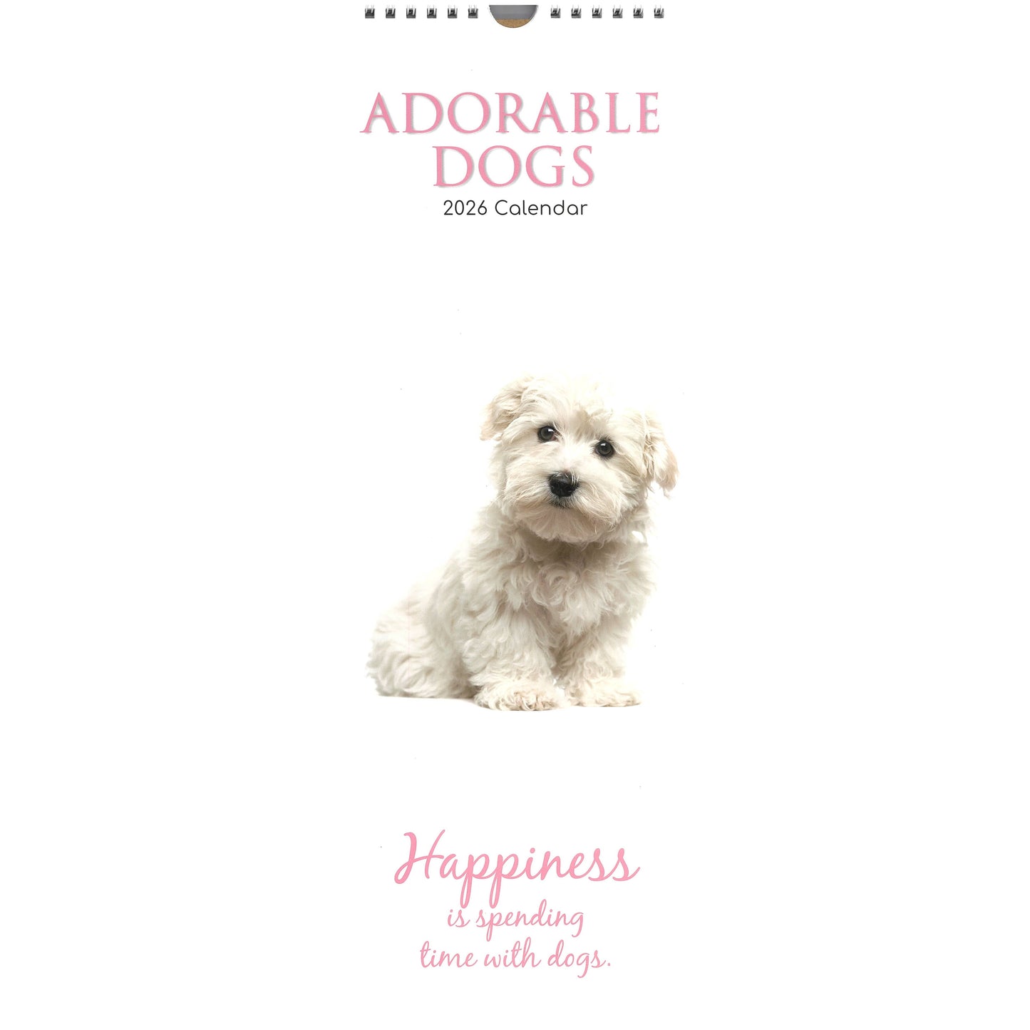 2026 Wall Slim Calendar Adorable Dogs