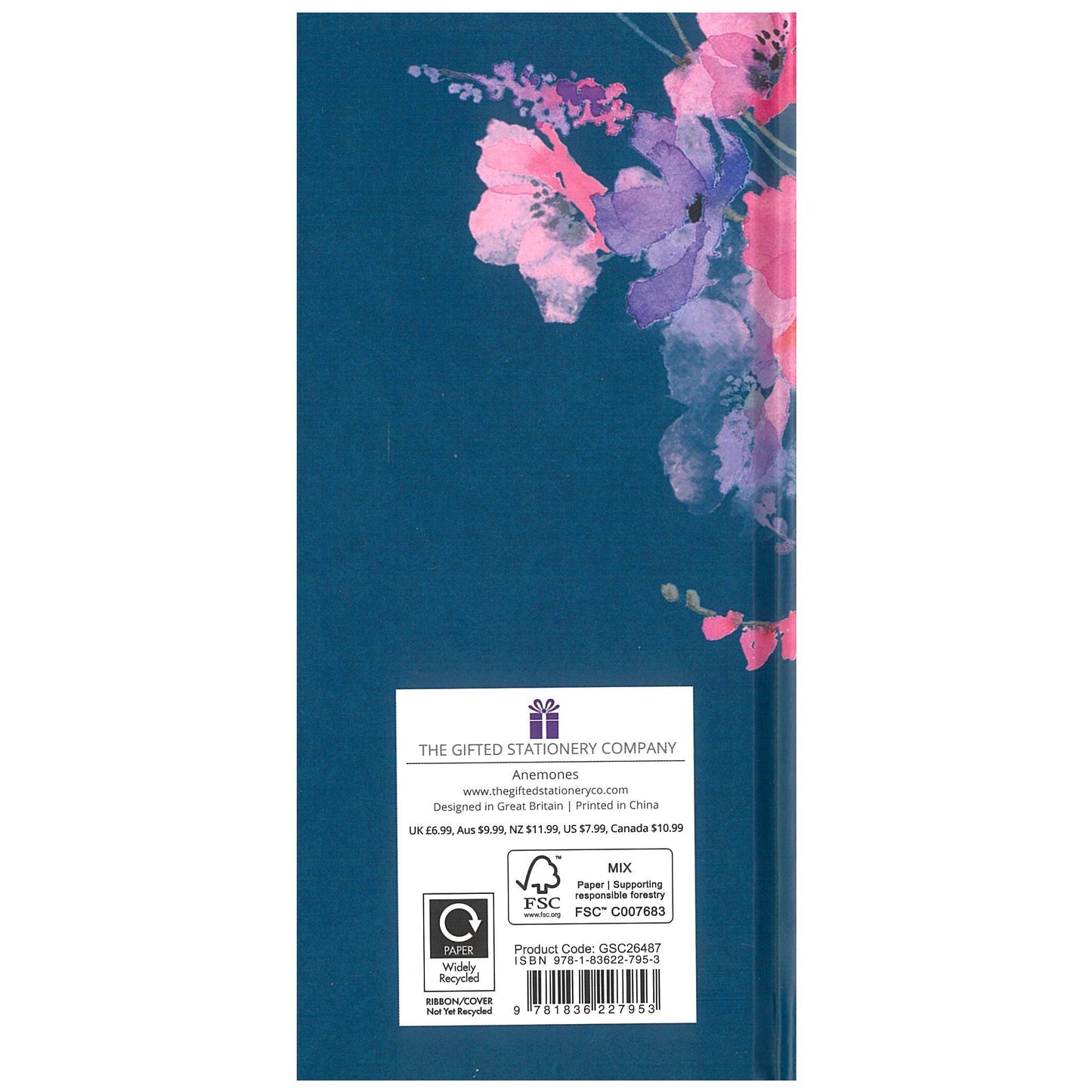 2026 Pocket Diary Week to View - Anemones