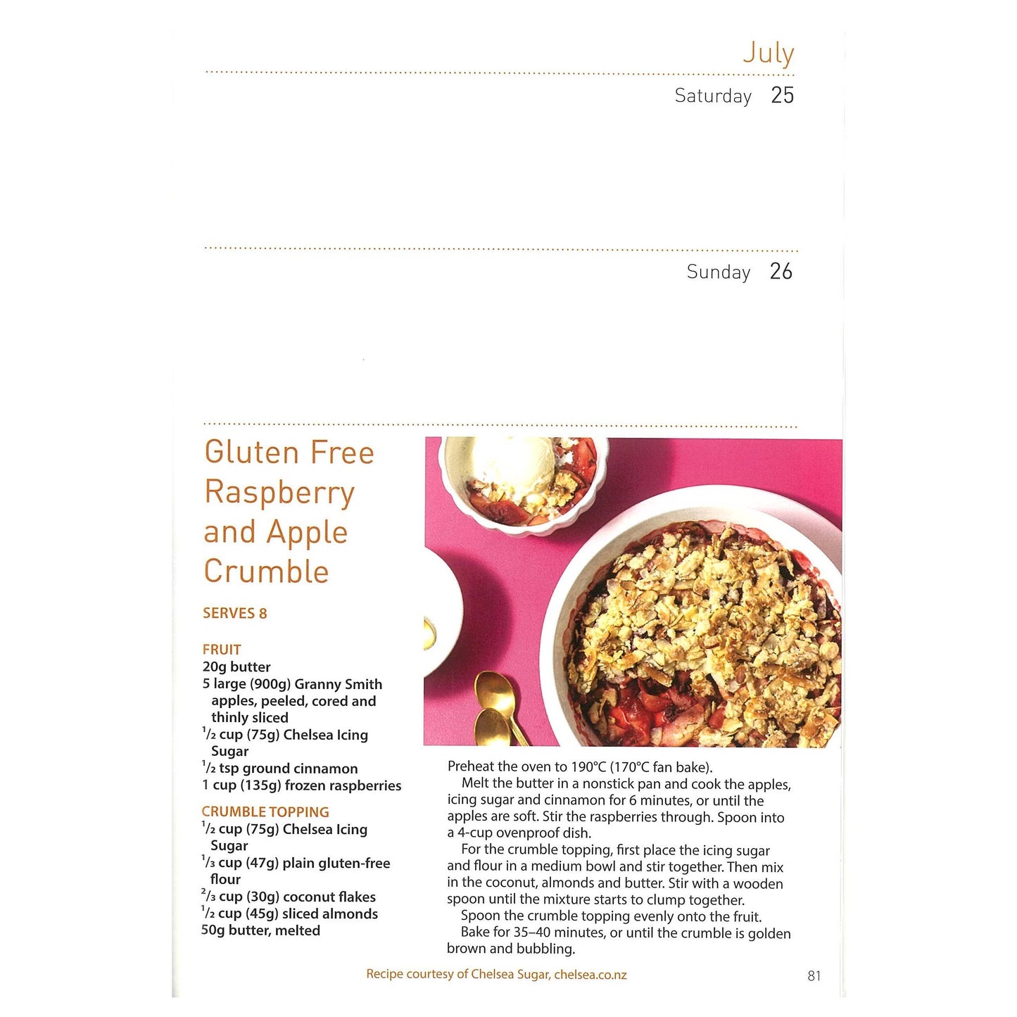 2026 New Zealand Home Diary With Recipes