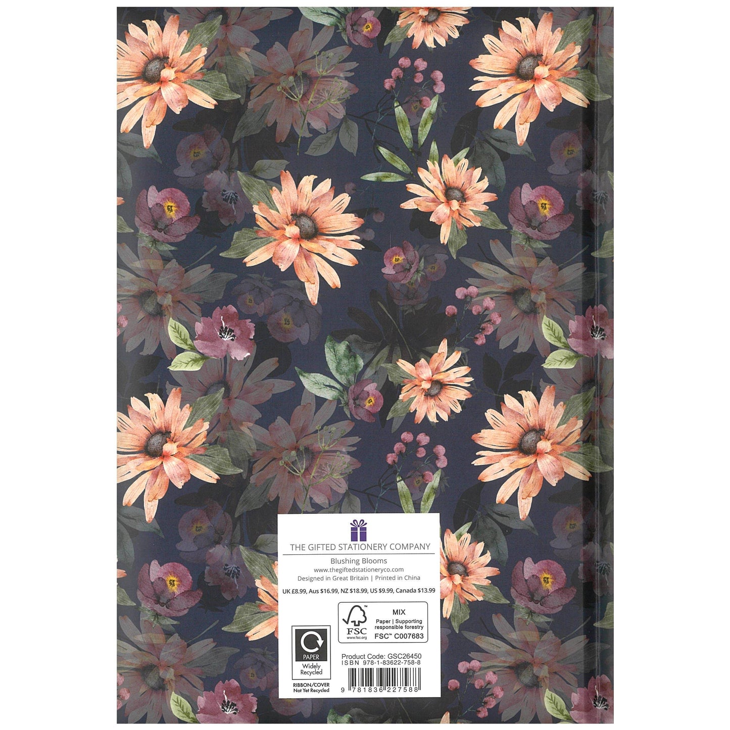 2026 A5 Diary Week to View - Blushing Blooms