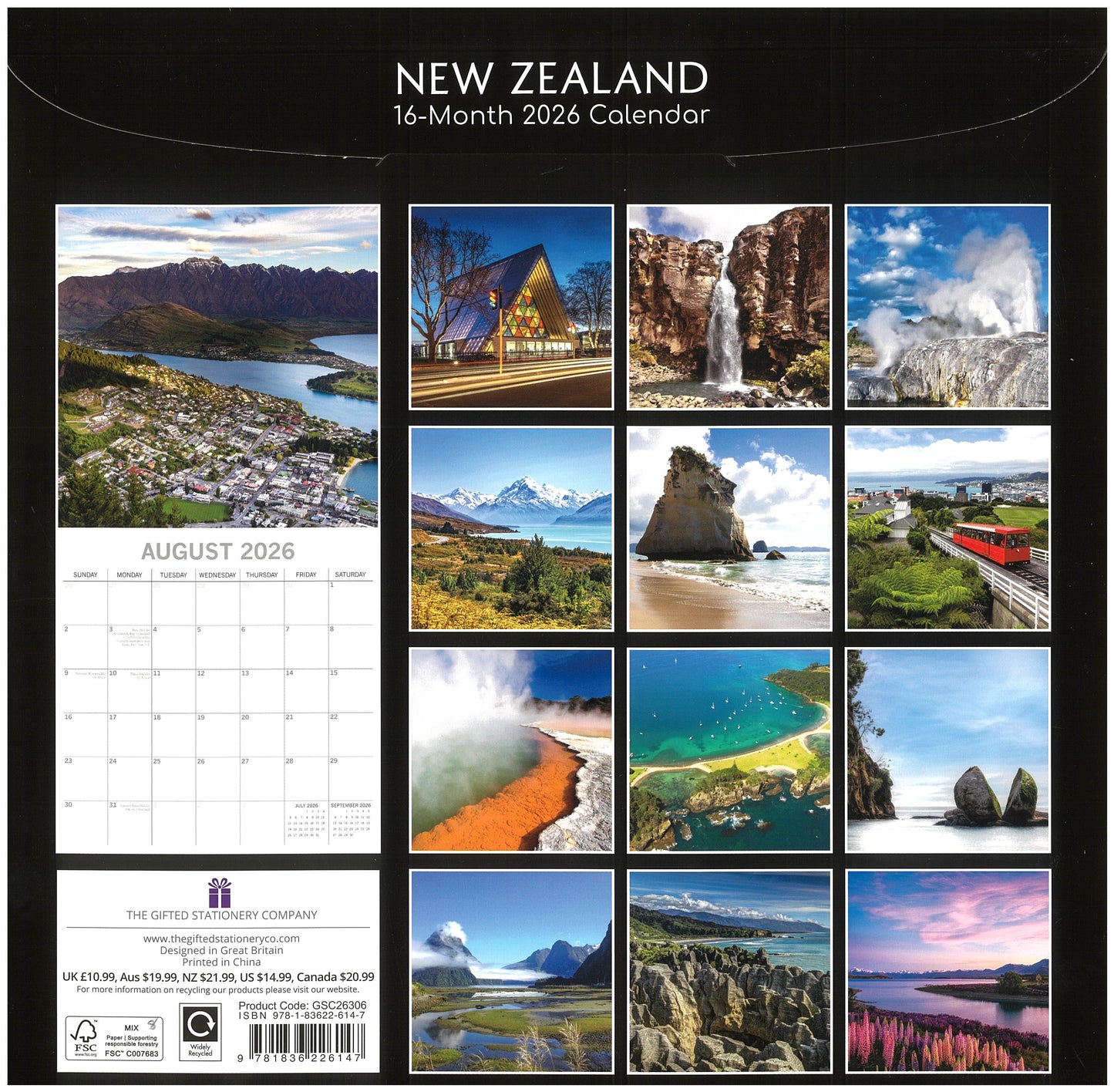 2026 Wall Calendar - New Zealand