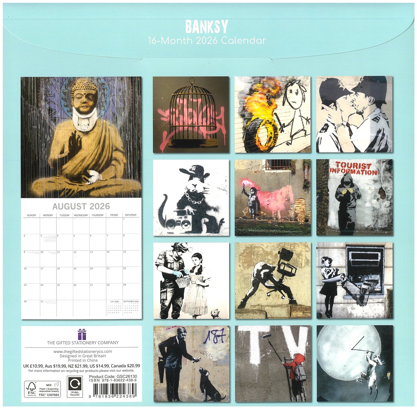 2026 Wall Calendar - Banksy
