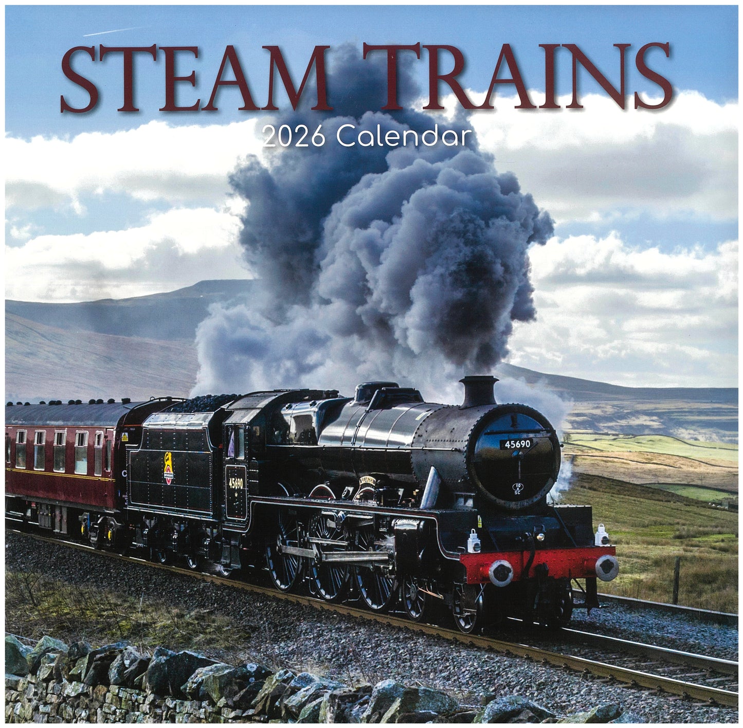 2026 Wall Calendar - Steam Trains