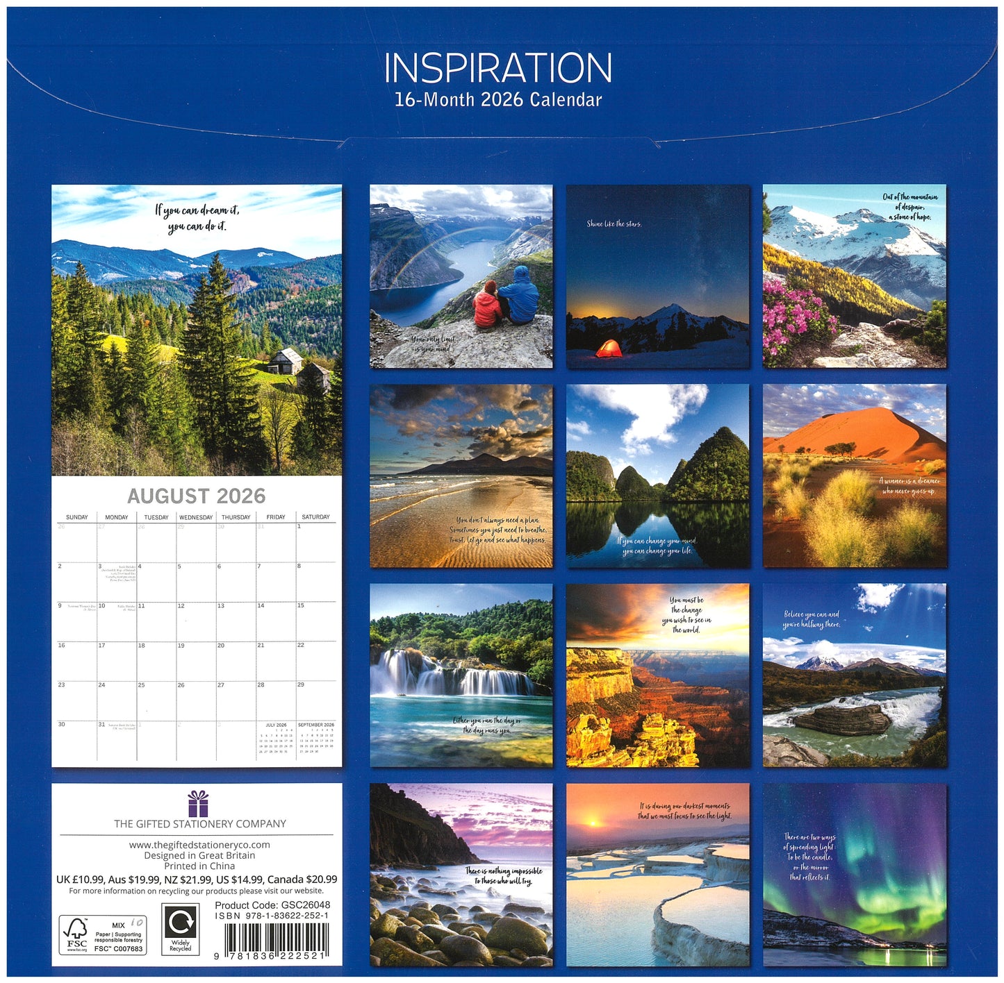 2026 Wall Calendar - Inspiration