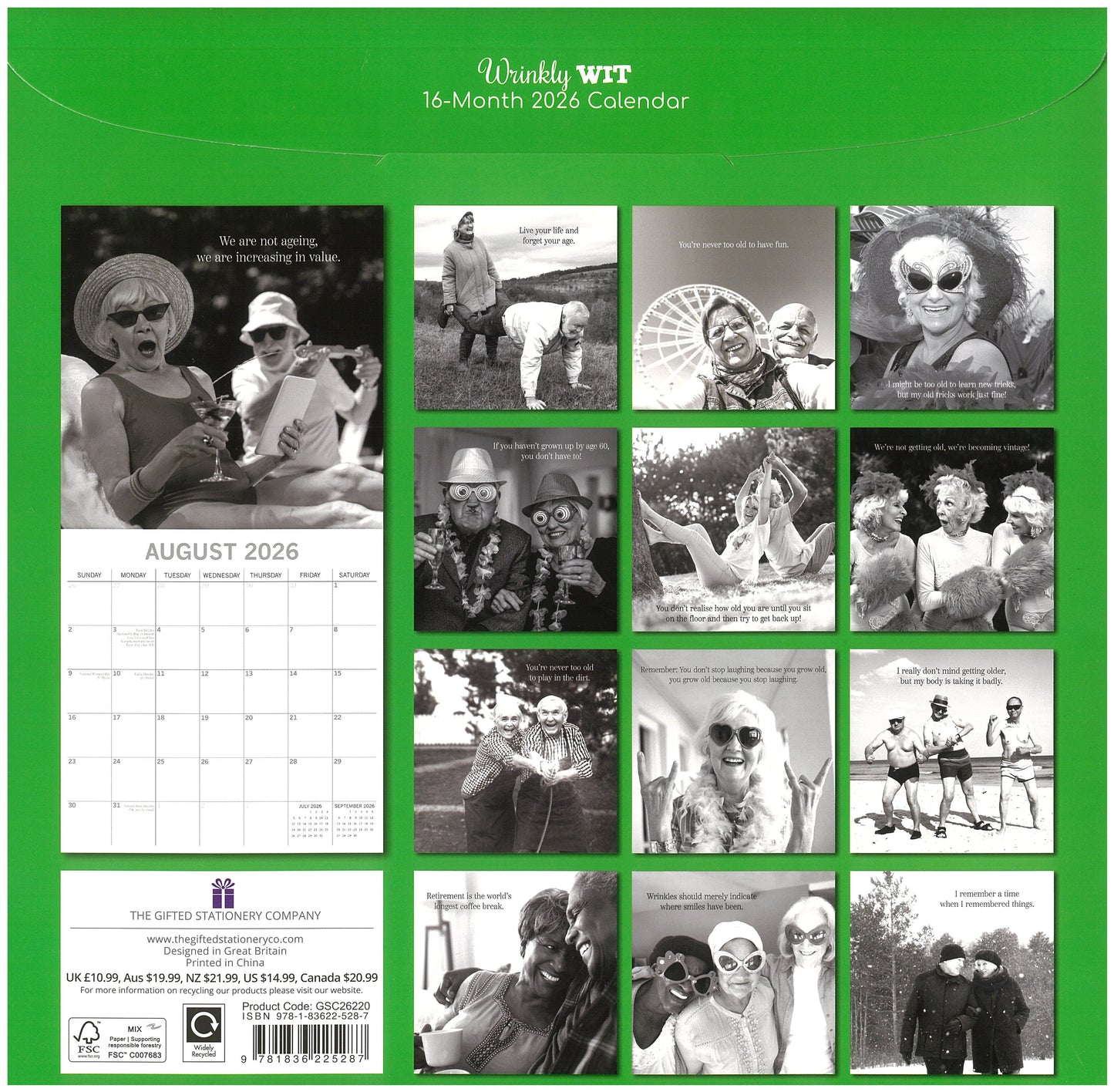 2026 Wall Calendar - Wrinkly