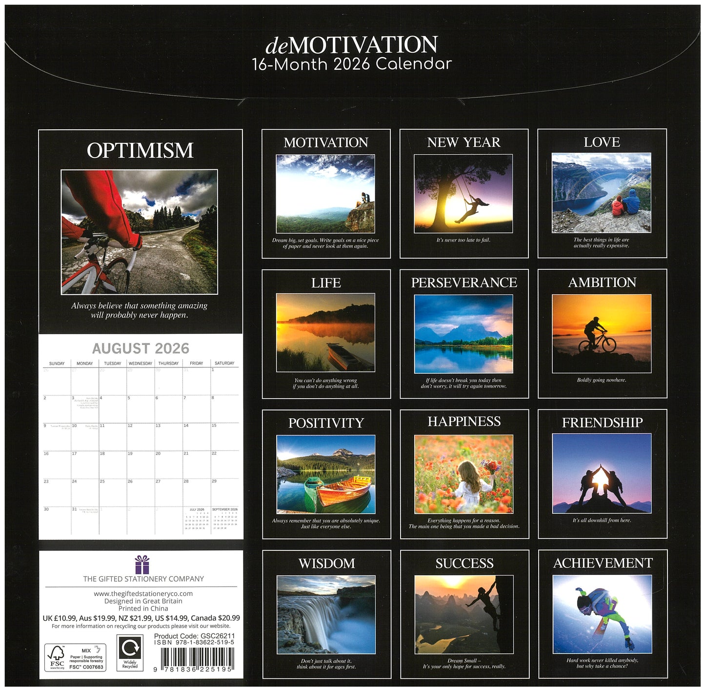2026 Wall Calendar - deMotivation