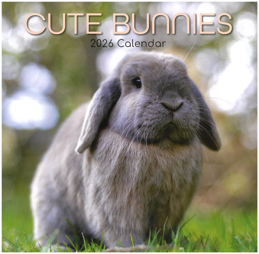 2026 Wall Calendar - Cute Bunnies