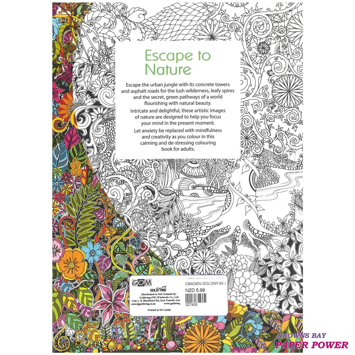 Colouring Books - Escape To Nature