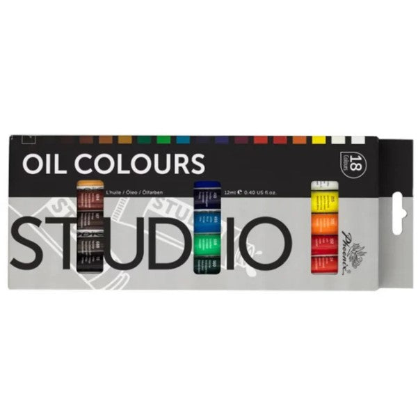 PHOENIX OIL COLOUR 18 x 12ml Sets