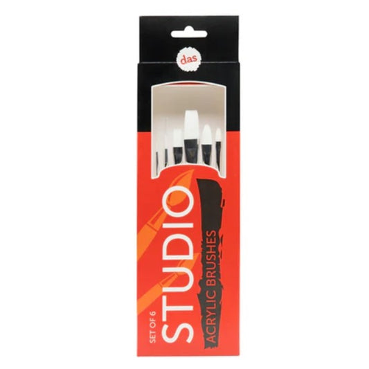 DAS STUDIO ACRYLIC BRUSH SET 6