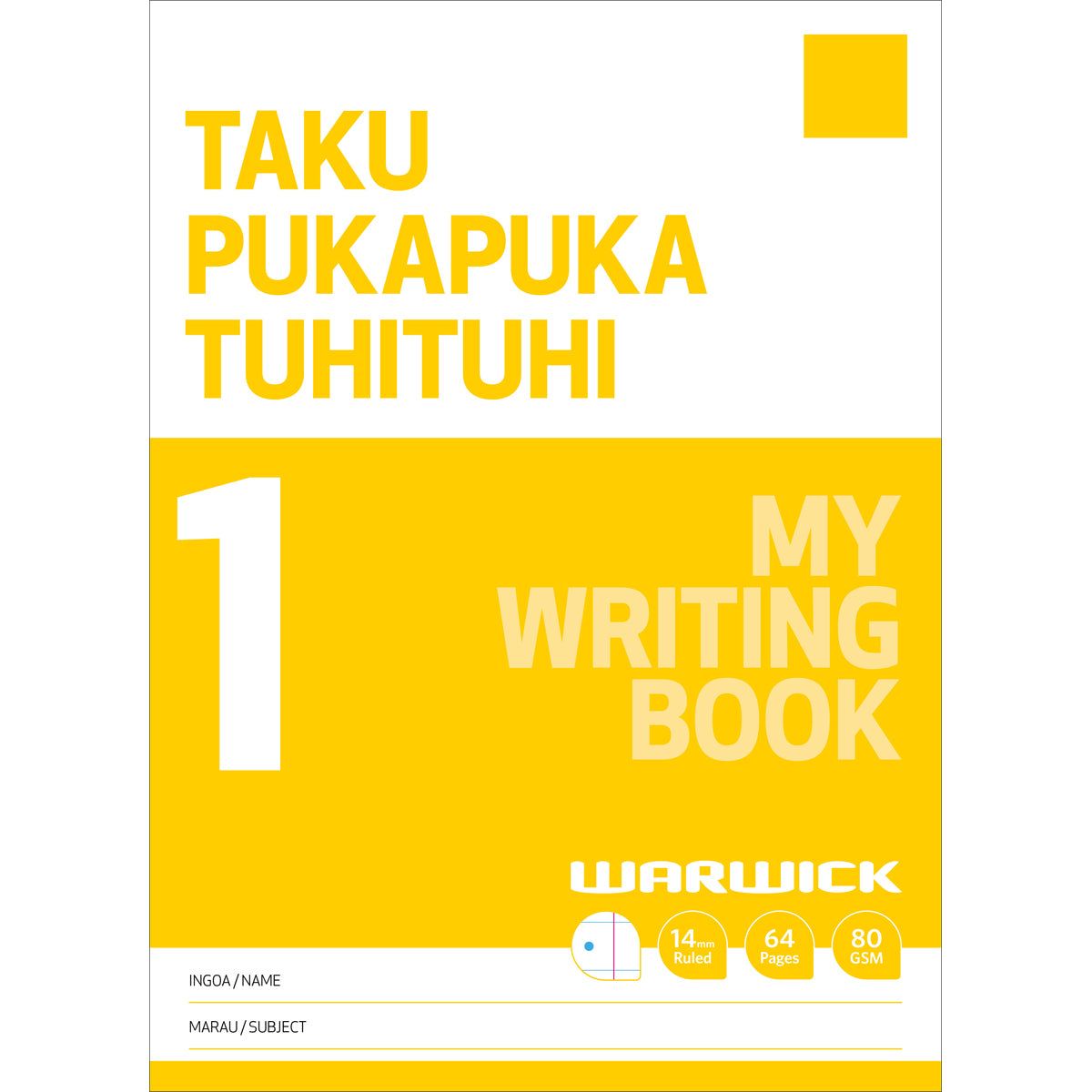 Warwick Taku Pukapuka Tuhituhi - My Writing Book 1 - Large