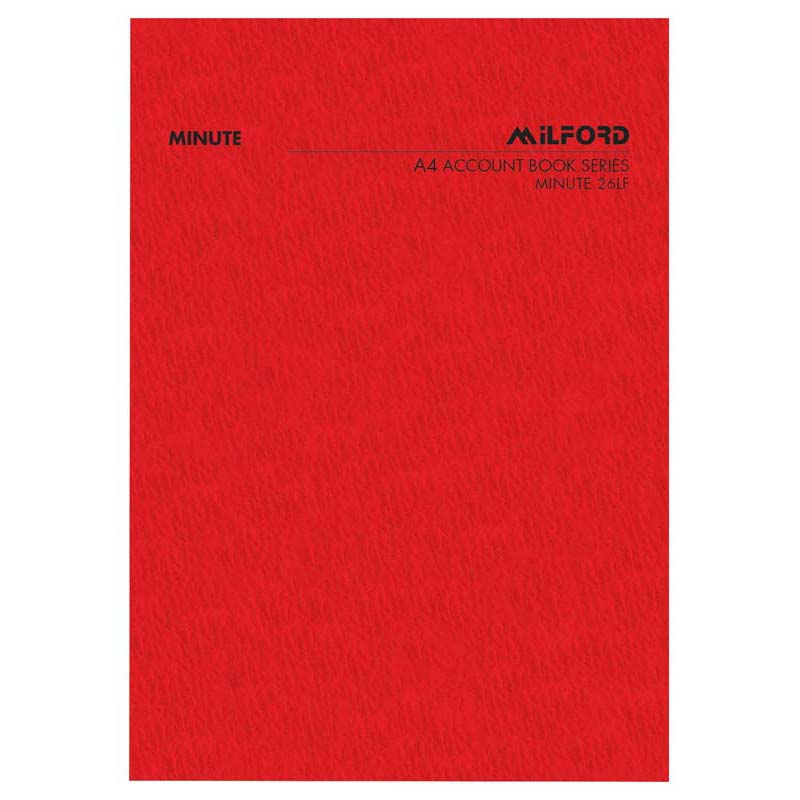 Milford A4 Minute 26 Leaf Limp Analysis Book