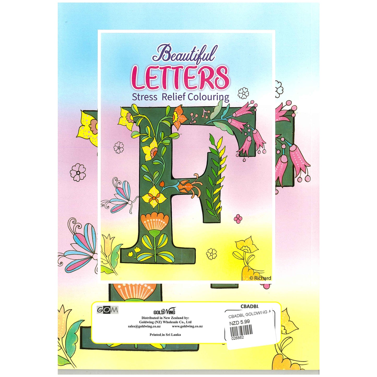 Colouring Books - Beautiful Letters