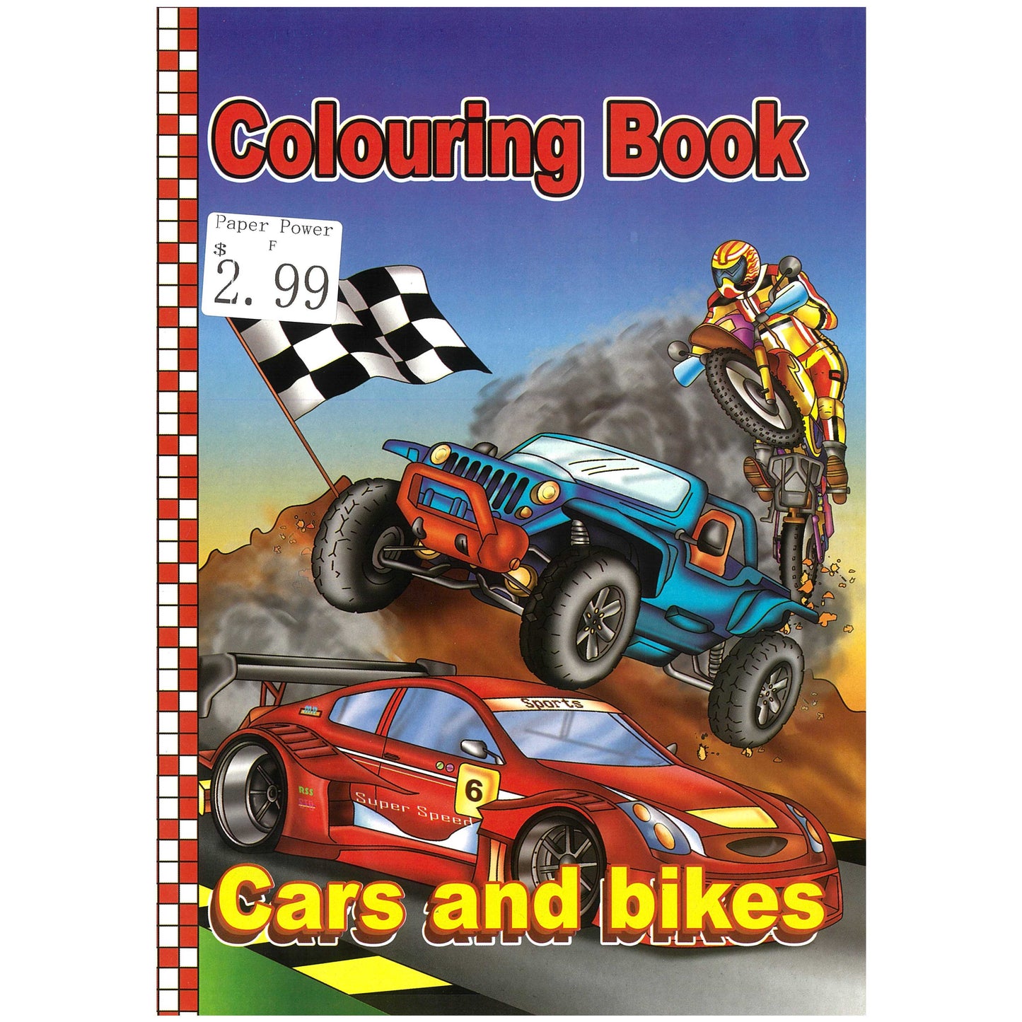 Colouring Book - Cars And Bikes