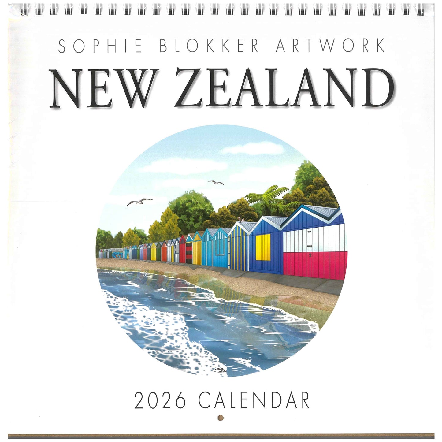 2026 Wall Calendar New Zealand / Spiral Bound