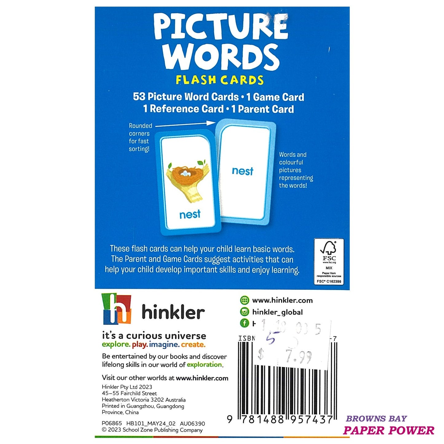 Flash Card - Picture Words