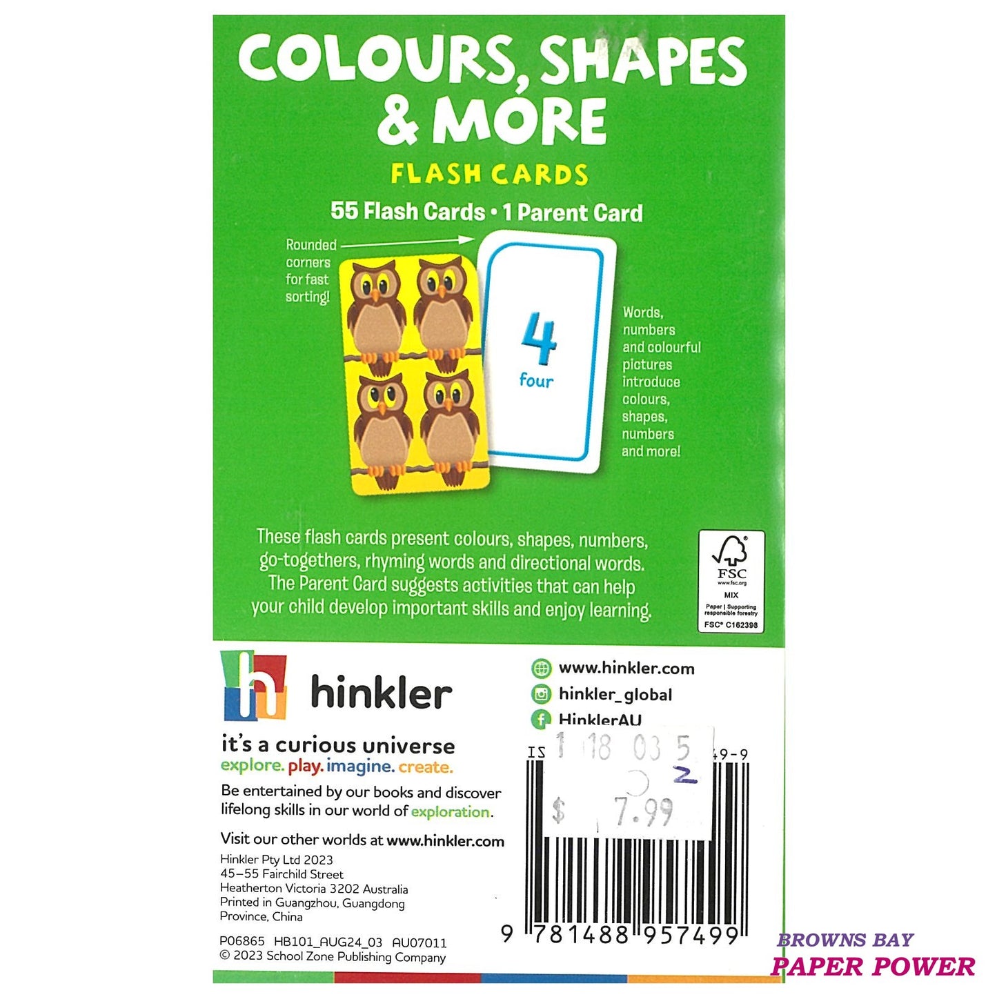 Flash Card - Colours, Shapes & More