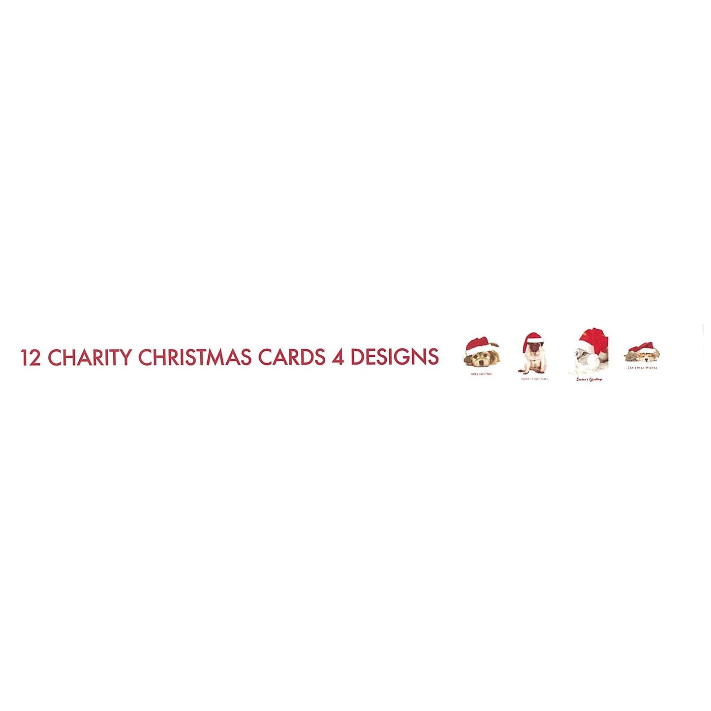 Xmas Boxed Cards - 12 cards, 4 designs