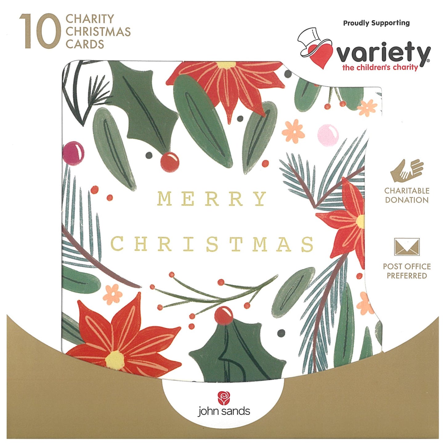 Xmas Boxed Cards - 10 Cards/Pack