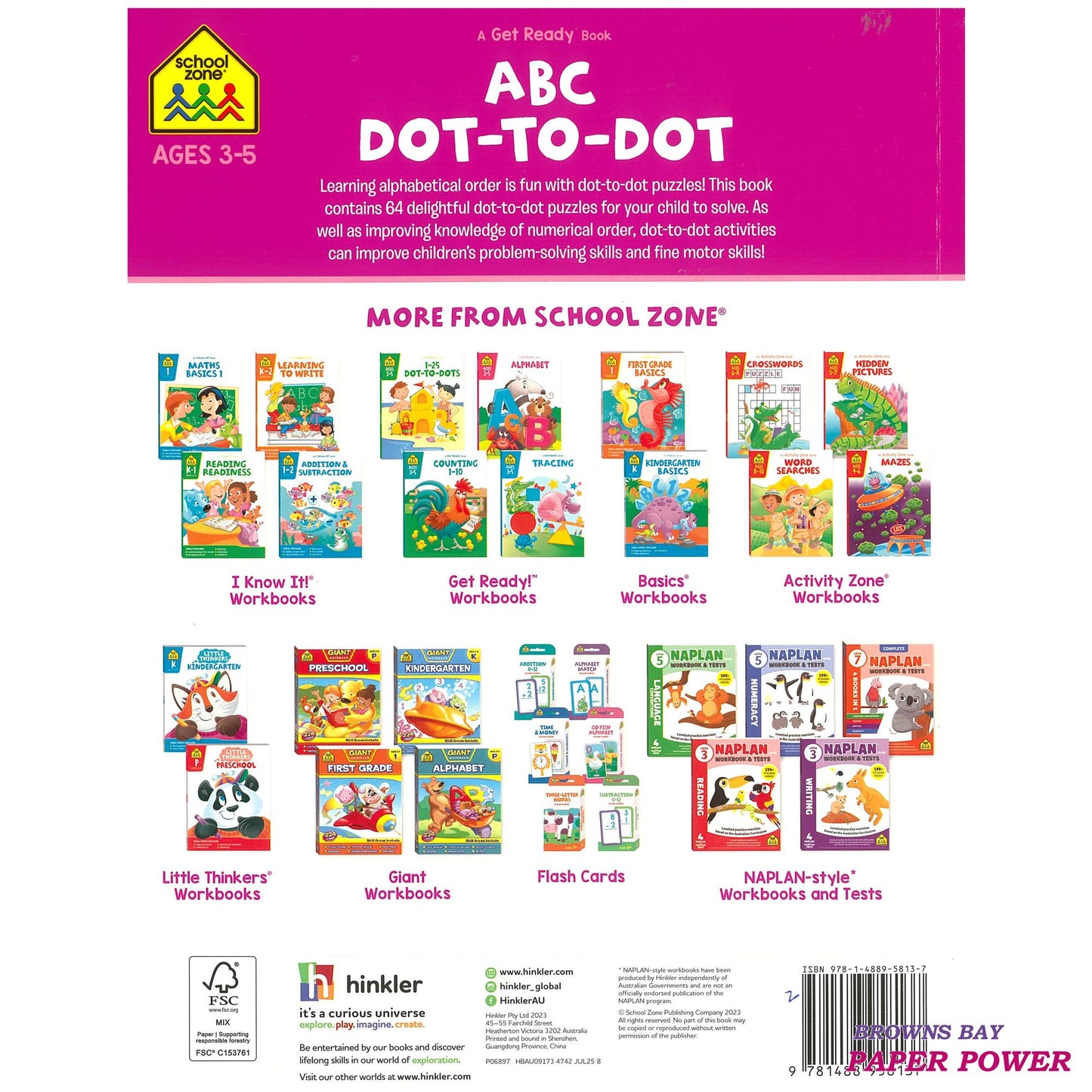ABC Dot-To-Dot - School Zone