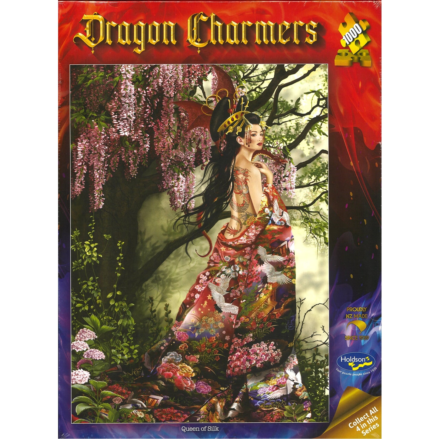 Jigsaw Puzzle 1000 Pcs Dragon Charmers - Queen Of Silk