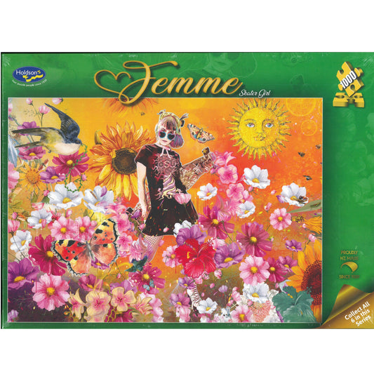 Jigsaw Puzzle 1000 Pcs Femme - SKATER GIRL