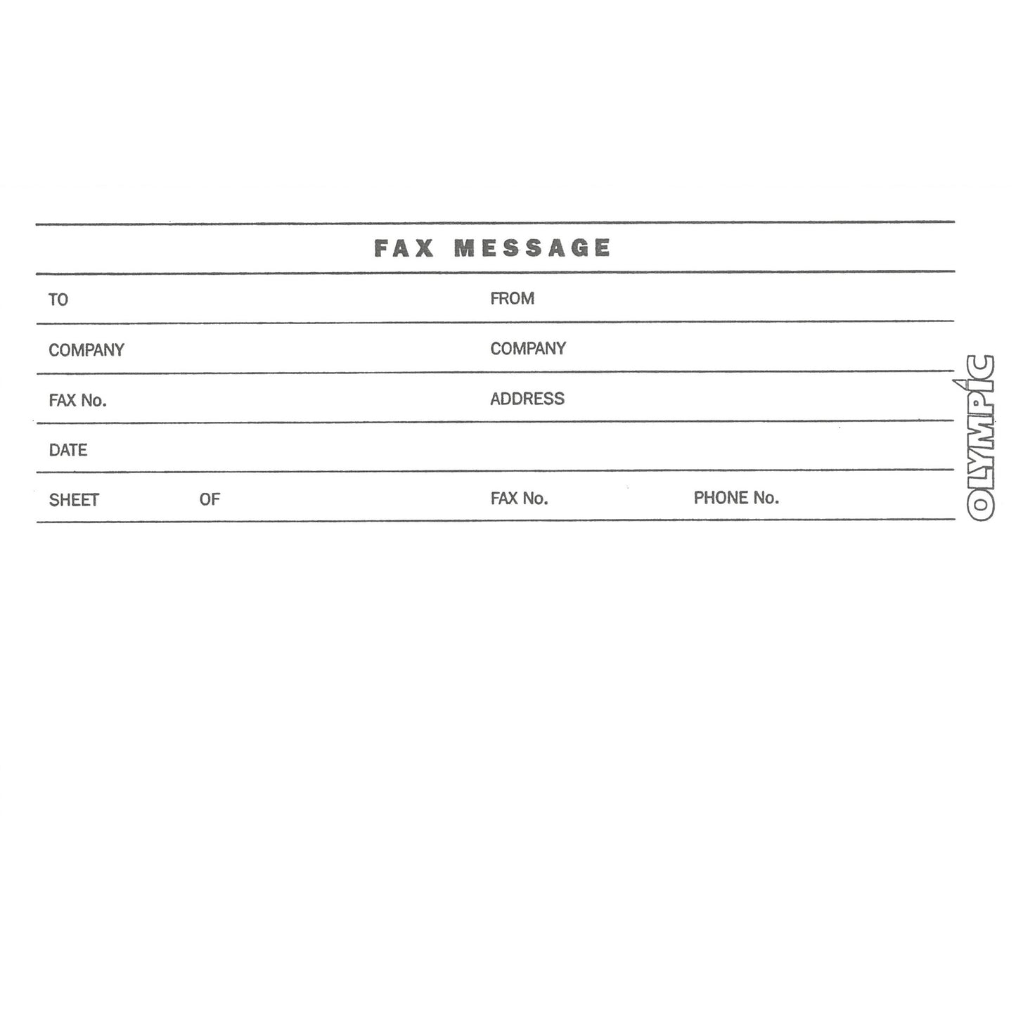 Fax Message