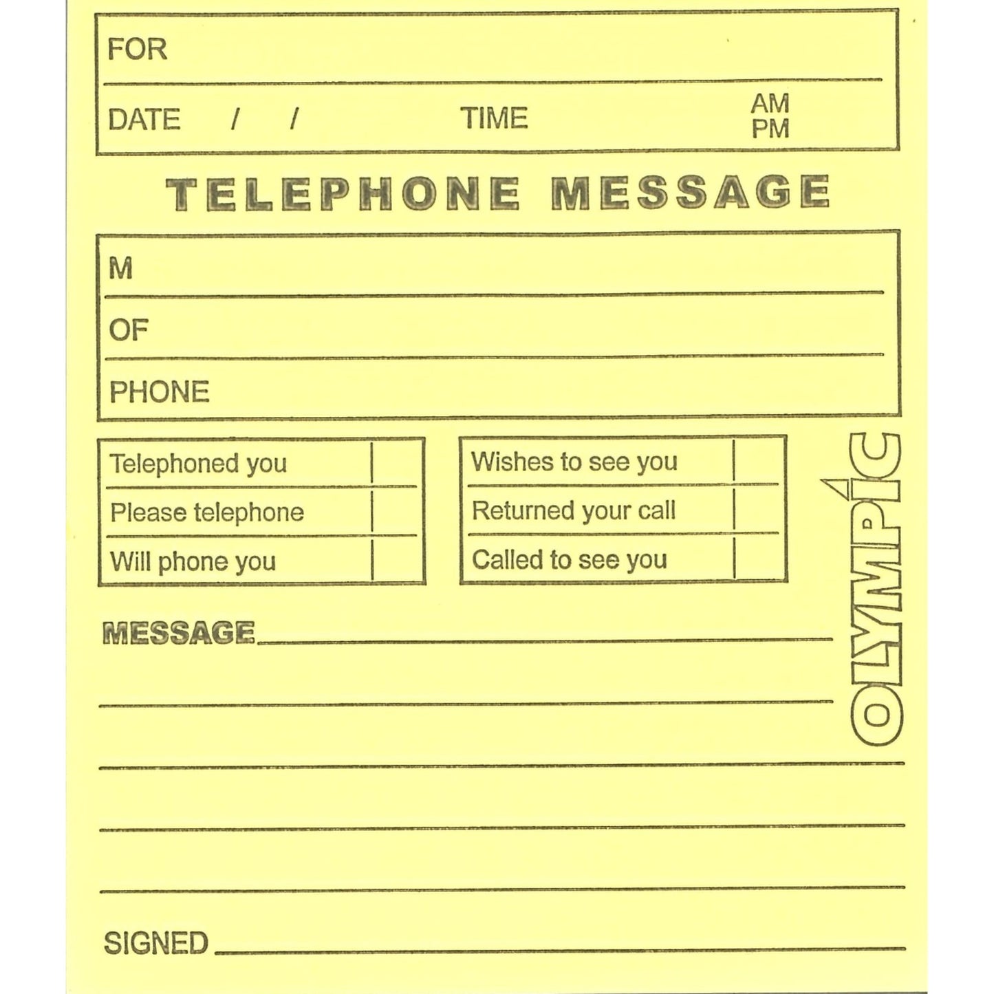 Telephone Message