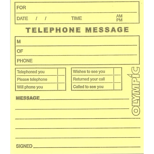 Telephone Message