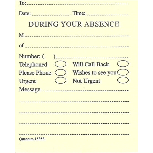 During Your Absence