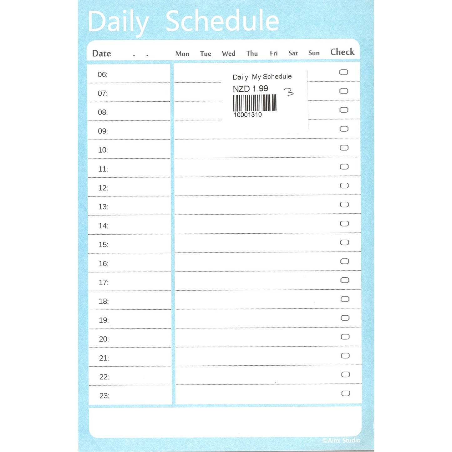 Daily Schedule