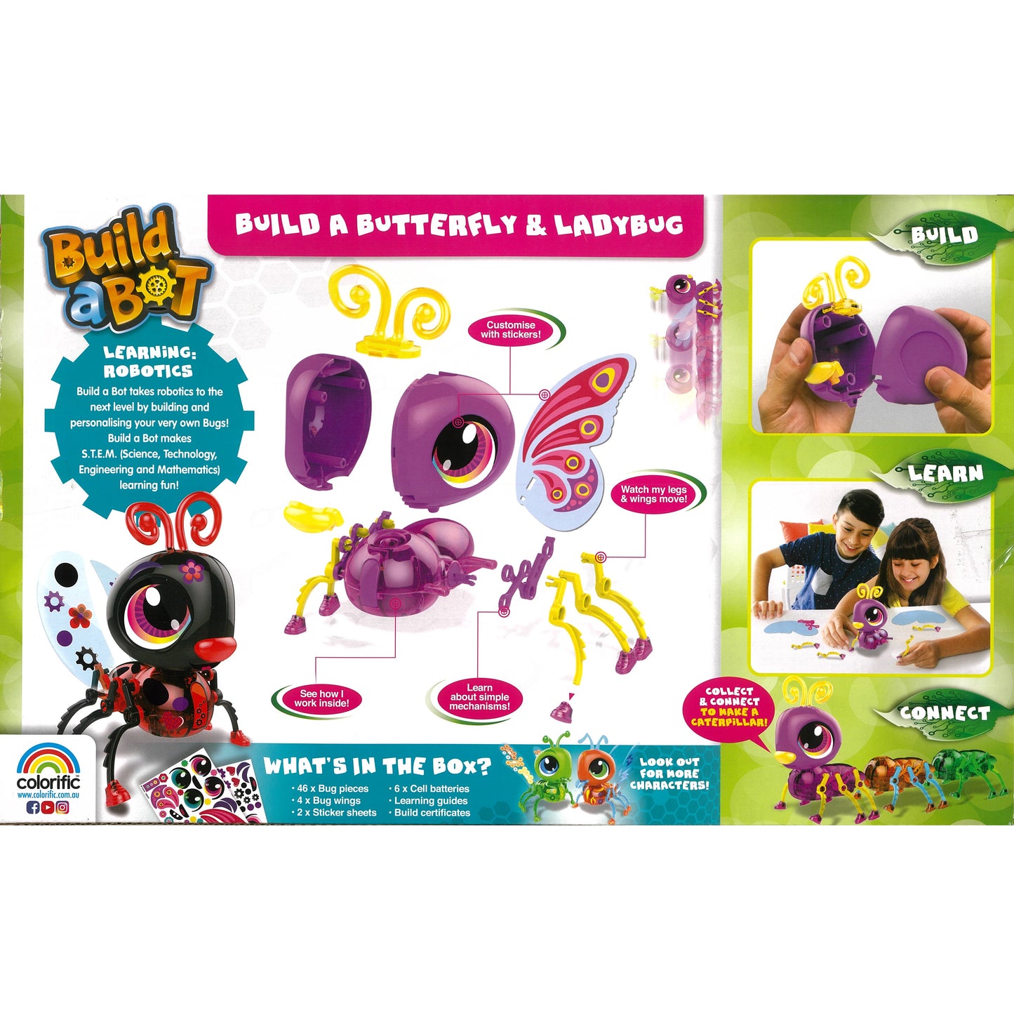 Butterfly & Ladybug Twin Pack - Build a Bot