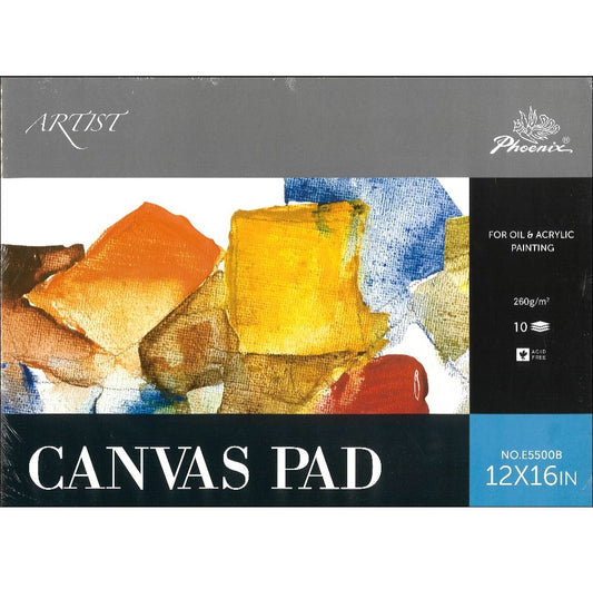 Phoenix Artist Canvas Pad 12x16in