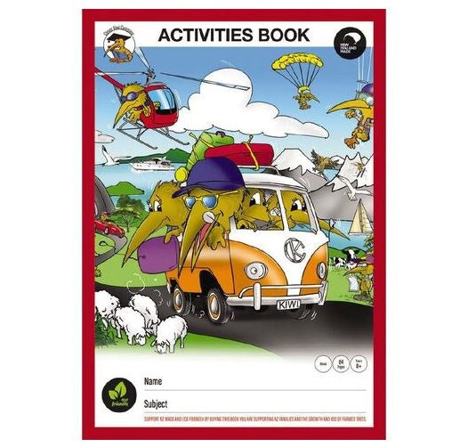 Clever Kiwi Activities Book 340mm x 240mm 64 Pages