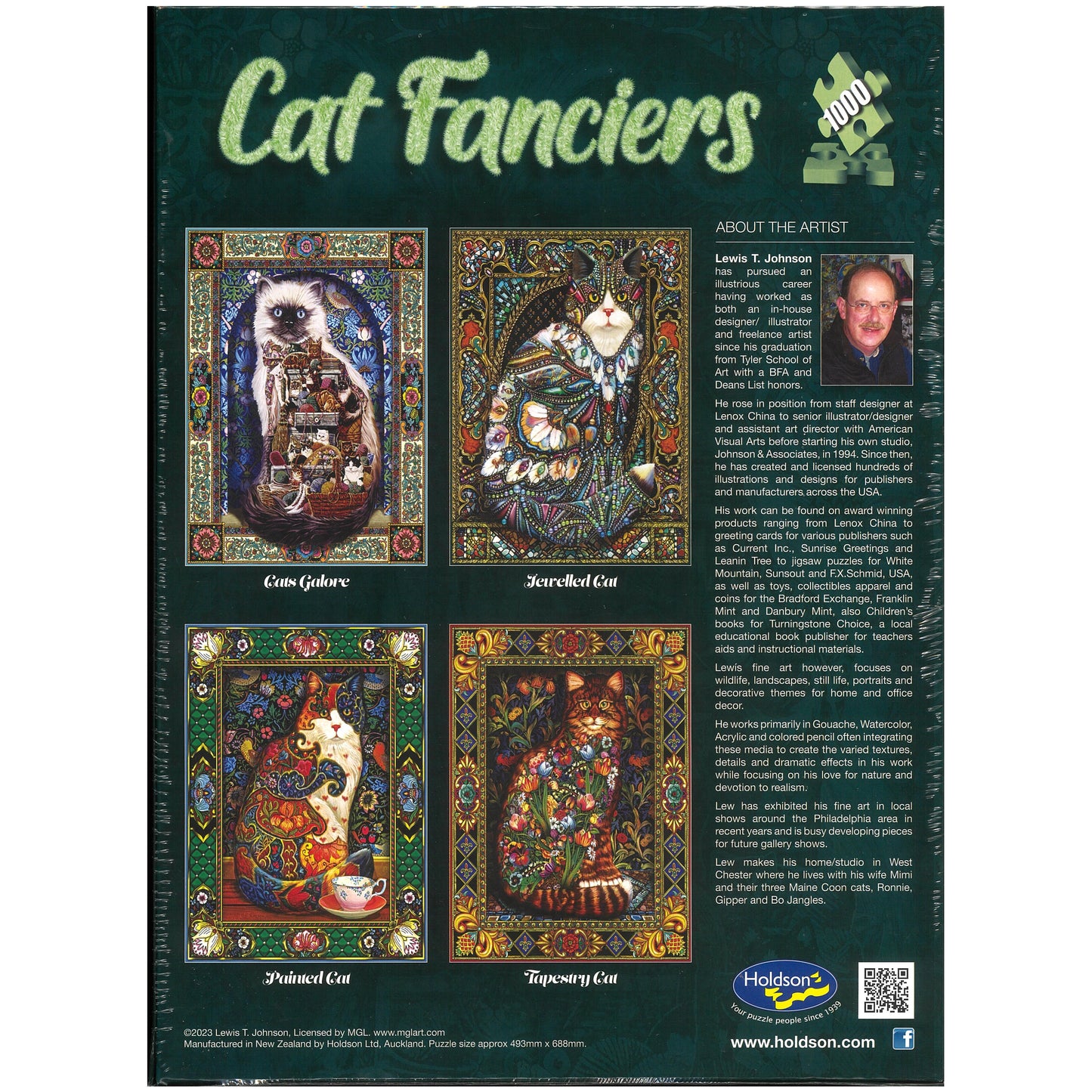 Jigsaw Puzzle 1000 Pcs Cat Fanciers - Jewelled Cat