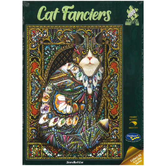 Jigsaw Puzzle 1000 Pcs Cat Fanciers - Jewelled Cat