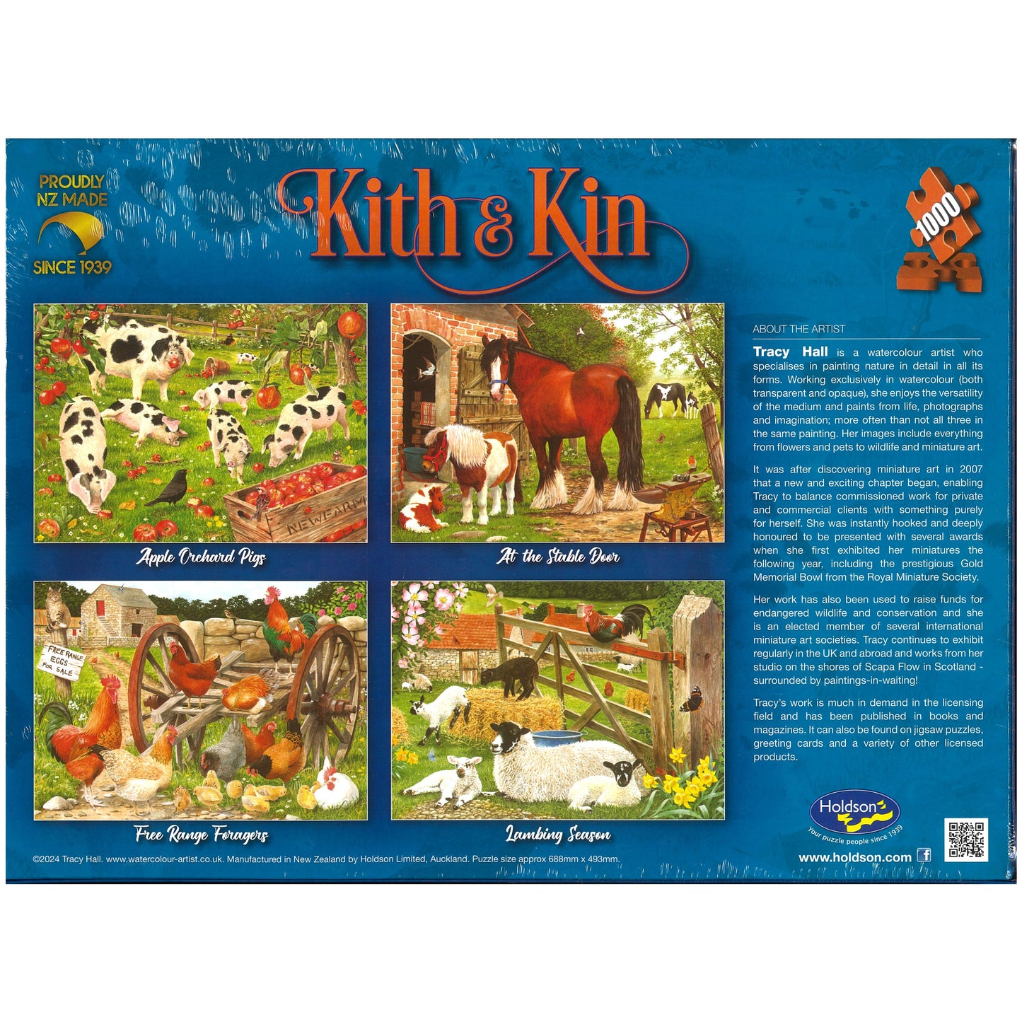 Jigsaw Puzzle 1000 Pcs Kith & Kin - Apple Orchard Pigs