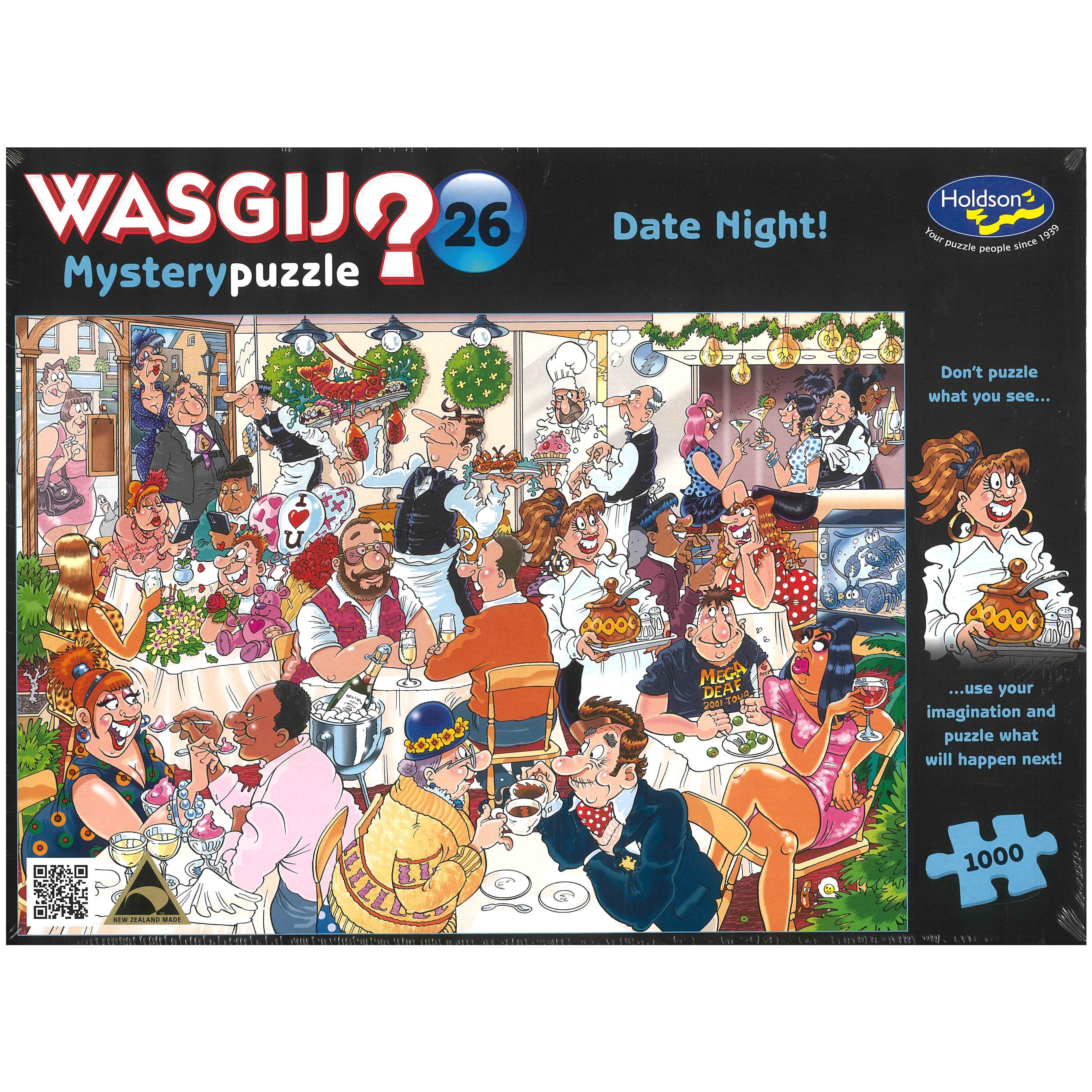 Puzzle Wasgij Mystery 26 'Data Notte', 1000 Pezzi, Per Adulti, Sfida Logica, Multicolore - Foto 1