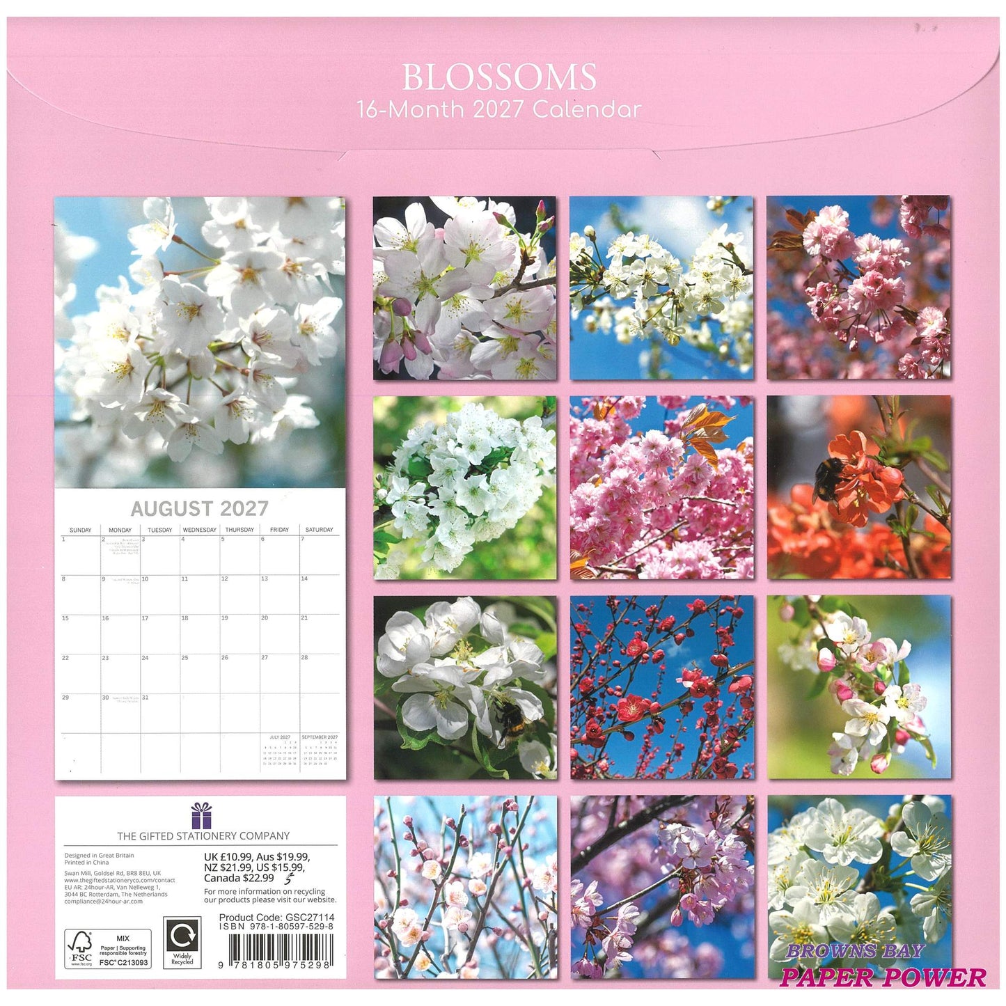 2027 Wall Calendar - Blossoms